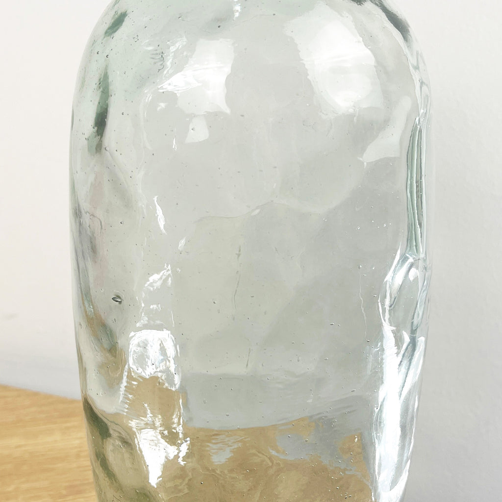 30cm Tall Recycled Glass Vase - Clear
