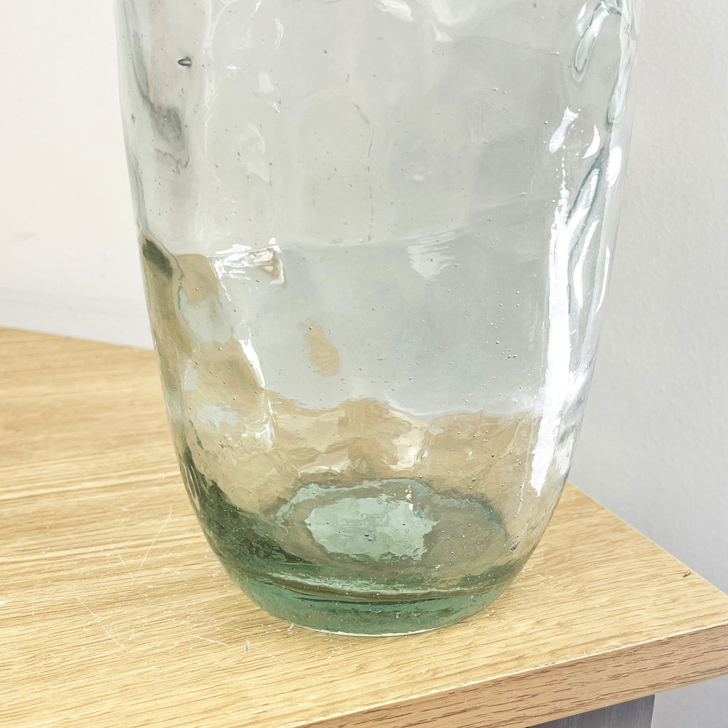 30cm Tall Recycled Glass Vase - Clear