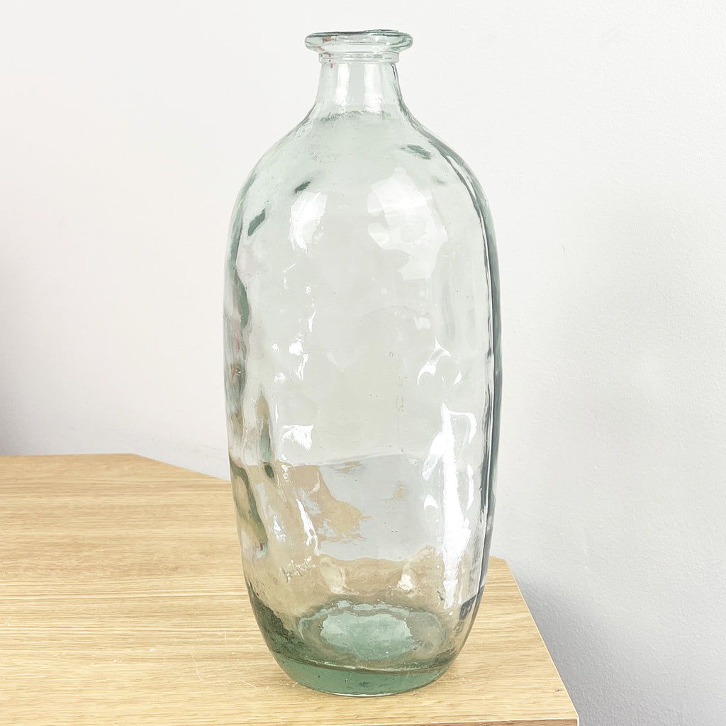 30cm Tall Recycled Glass Vase - Clear