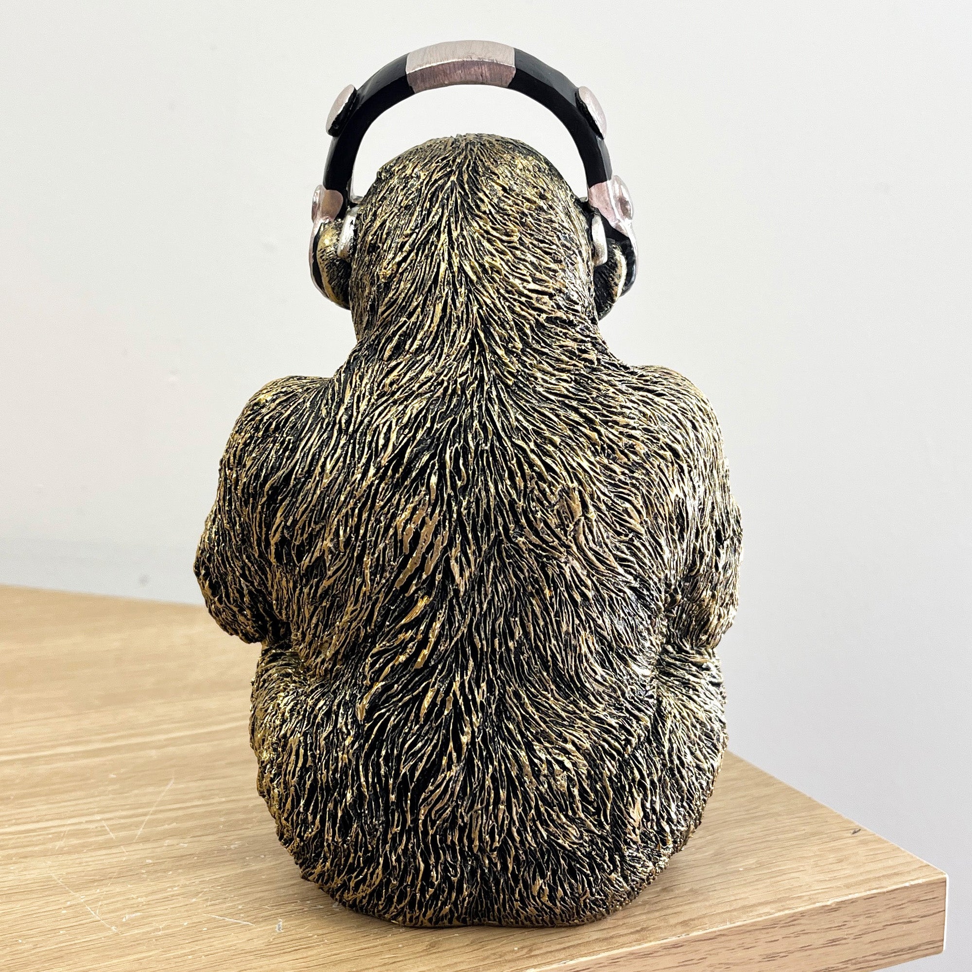 17.5cm Video Gaming Monkey Ornament - Resin