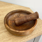 Wooden Pestle and Mortar - Mango Wood