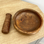 Wooden Pestle and Mortar - Mango Wood