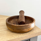 Wooden Pestle and Mortar - Mango Wood
