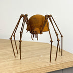 13.5cm Small Rusty Spider Garden Ornament - Metal