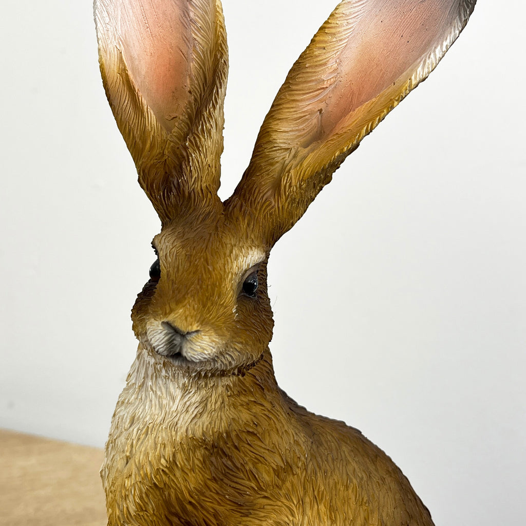 22.5cm Tall Sitting Hare Ornament – Resin