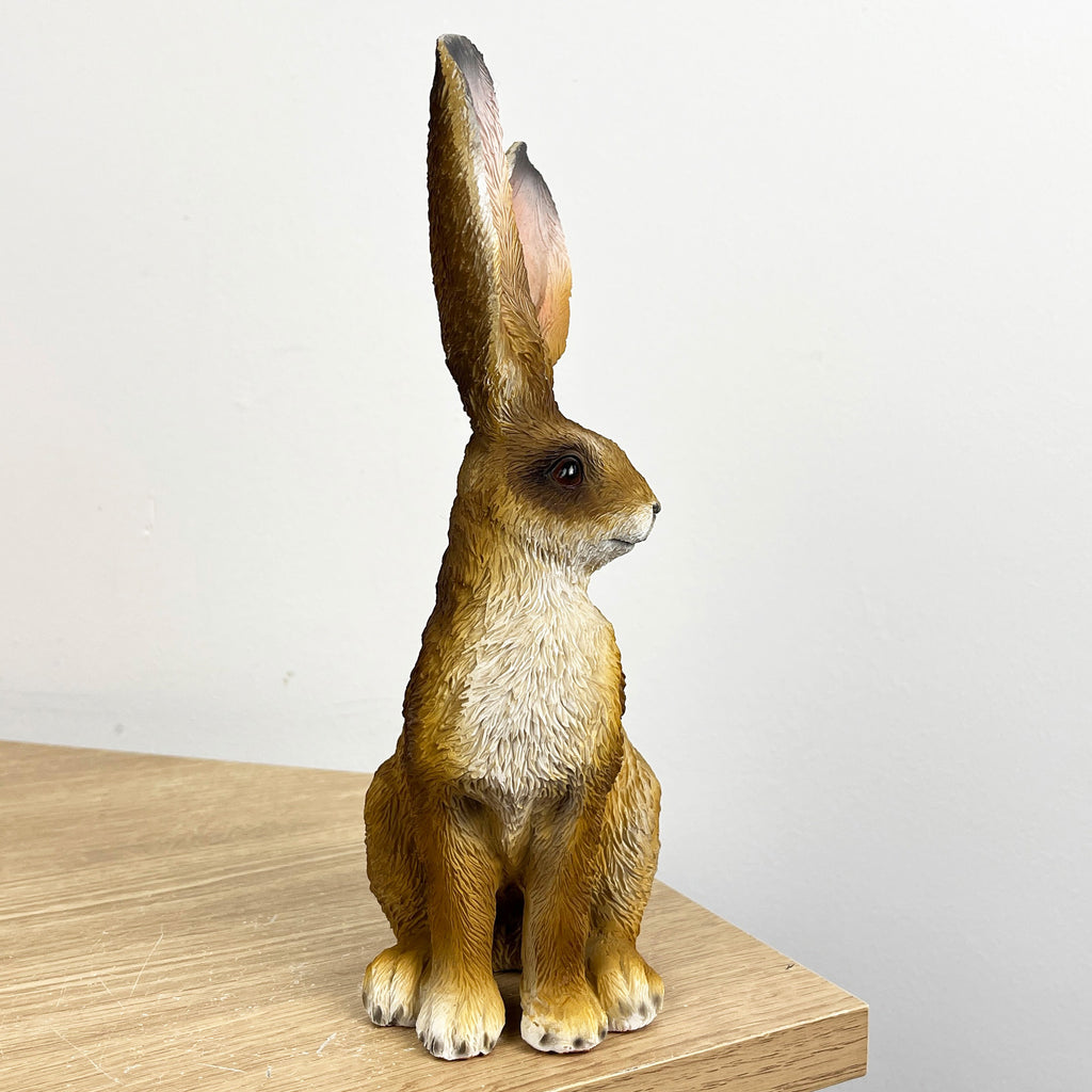 22.5cm Tall Sitting Hare Ornament – Resin