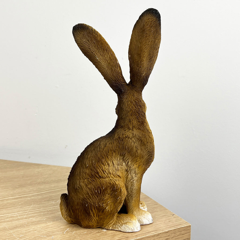 22.5cm Tall Sitting Hare Ornament – Resin