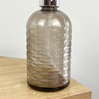 2 Piece Glass Bathroom Sink Accessories Set - Ripple Design