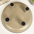 31cm Decorative Metal Bowl on Feet - Taupe