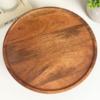 30cm Round Pedestal Cake Stand - Mango Wood
