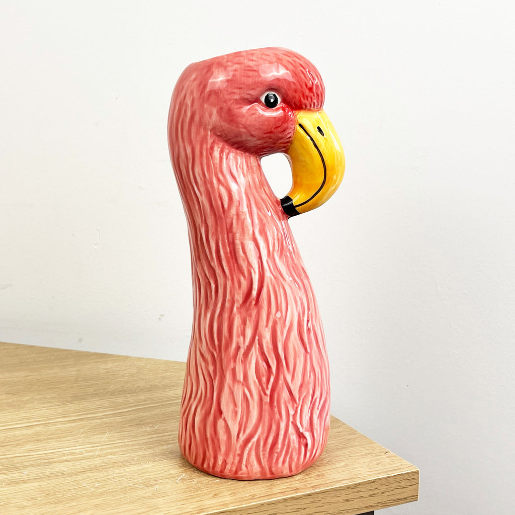 23cm Flamingo Shaped Vase – Ceramic