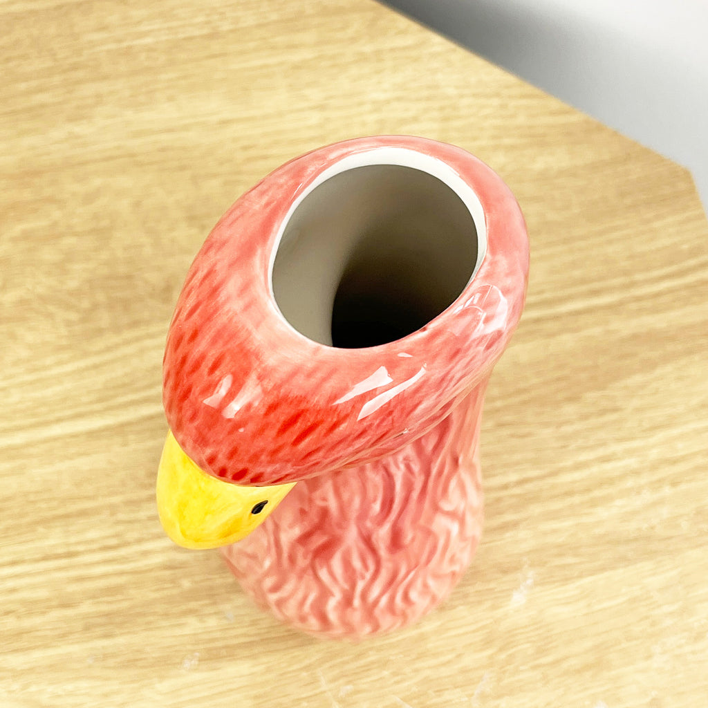 23cm Flamingo Shaped Vase – Ceramic
