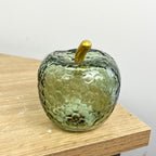 Small Shades of Green Glass LED Mood Light Apple & Pear Ornaments