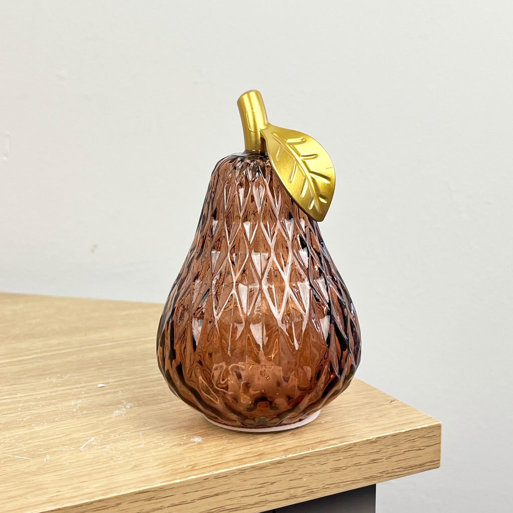 Small Glass LED Mood Light Fruit Ornament