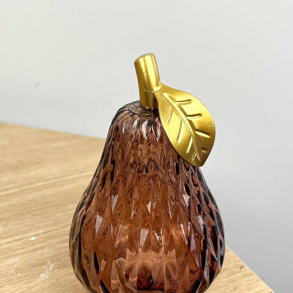 Small Glass LED Mood Light Fruit Ornament