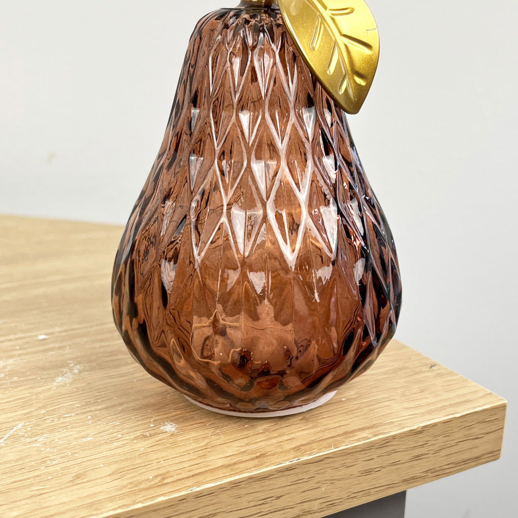 Small Glass LED Mood Light Fruit Ornament