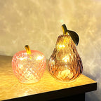 Small Glass LED Mood Light Fruit Ornament