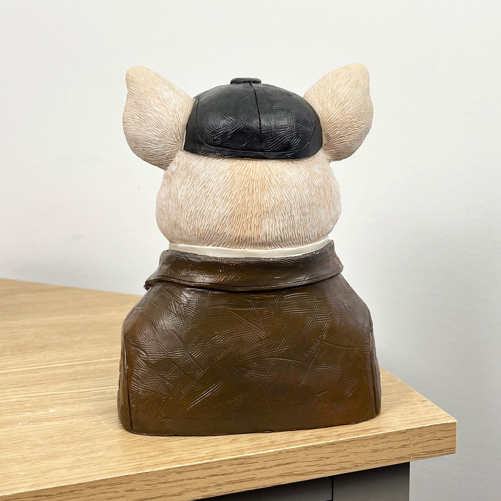 18.5cm Gentleman Pig Bust Ornament – Resin