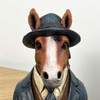 19.5cm Gentleman Horse Bust Ornament – Resin