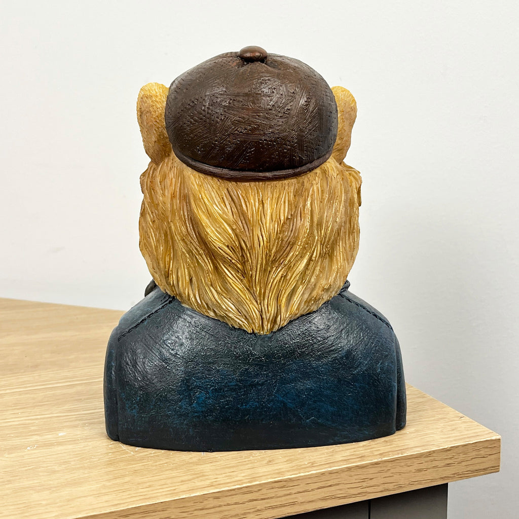 18.5cm Gentleman Lion Bust Ornament – Resin