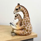 18.5cm Giraffe Reading Ornament – Resin