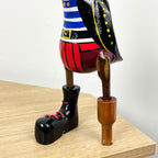29cm Wooden Pirate Duck Ornament / Figurine