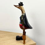29cm Wooden Pirate Duck Ornament / Figurine