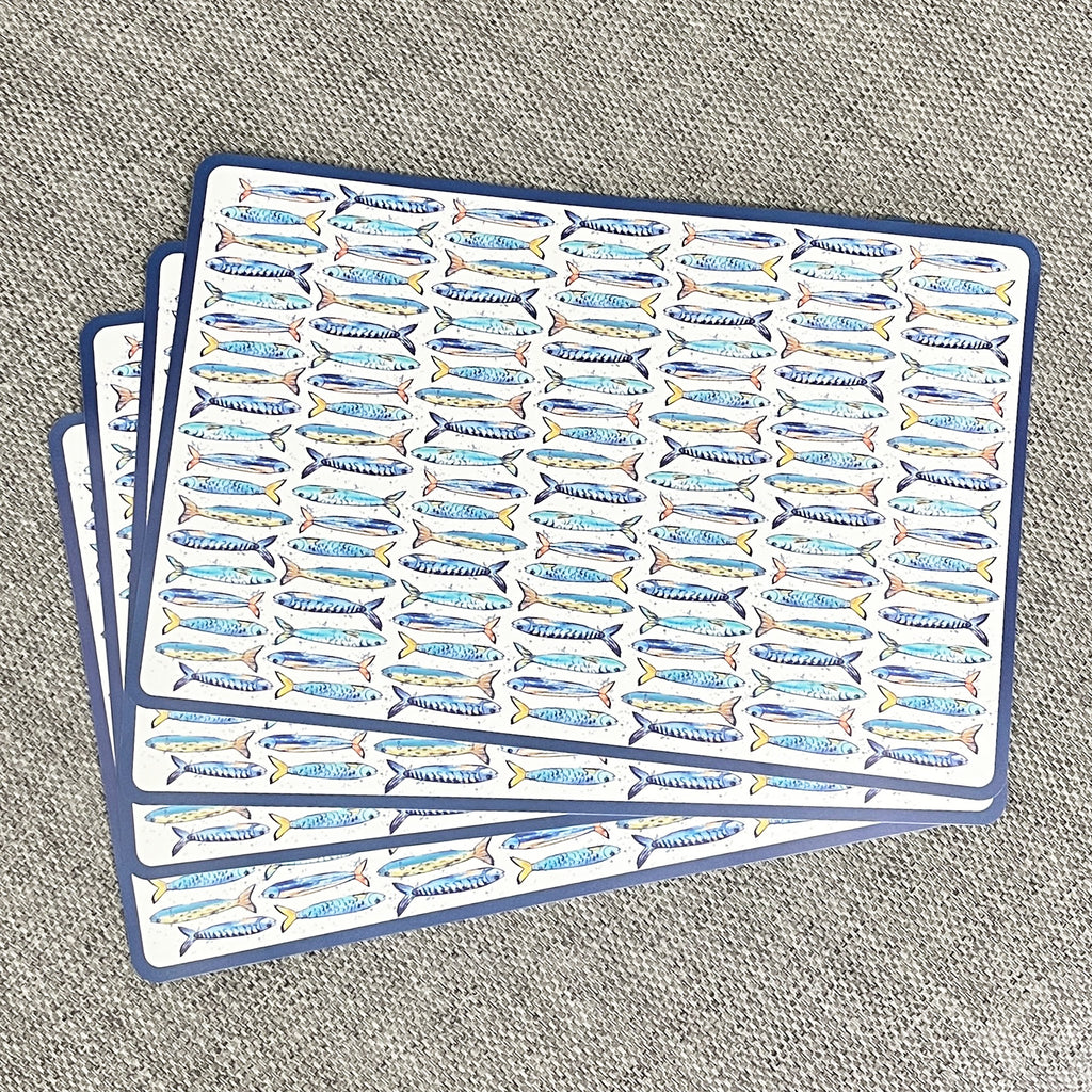 Set of 8 Large Nautical Place Mats - Flexible PVC Plastic