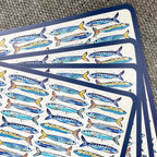 Set of 8 Large Nautical Place Mats - Flexible PVC Plastic