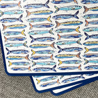 Set of 8 Large Nautical Place Mats - Flexible PVC Plastic