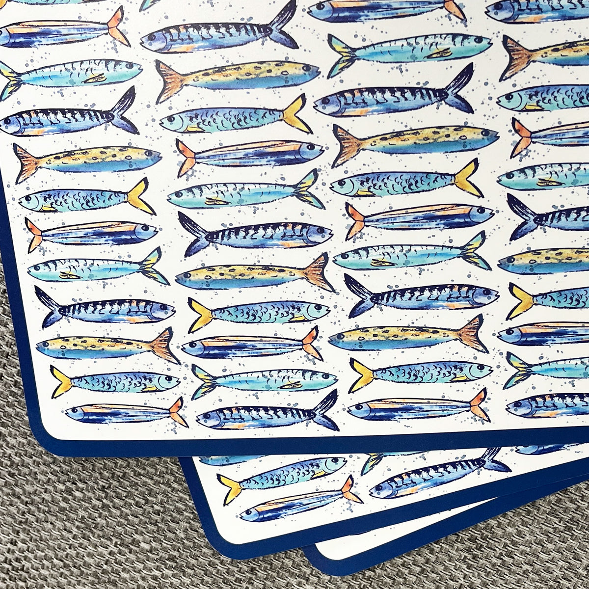 Set of 8 Large Nautical Place Mats - Flexible PVC Plastic