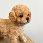16cm Cute Bichon Frisé Puppy Ornament – Resin
