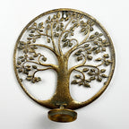 30cm Wall Mounted Tree of Life Pillar Candle Holder