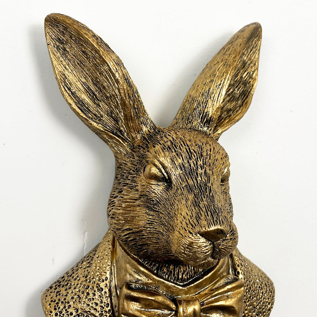20.5cm Rabbit Bust Wall Decoration - Resin