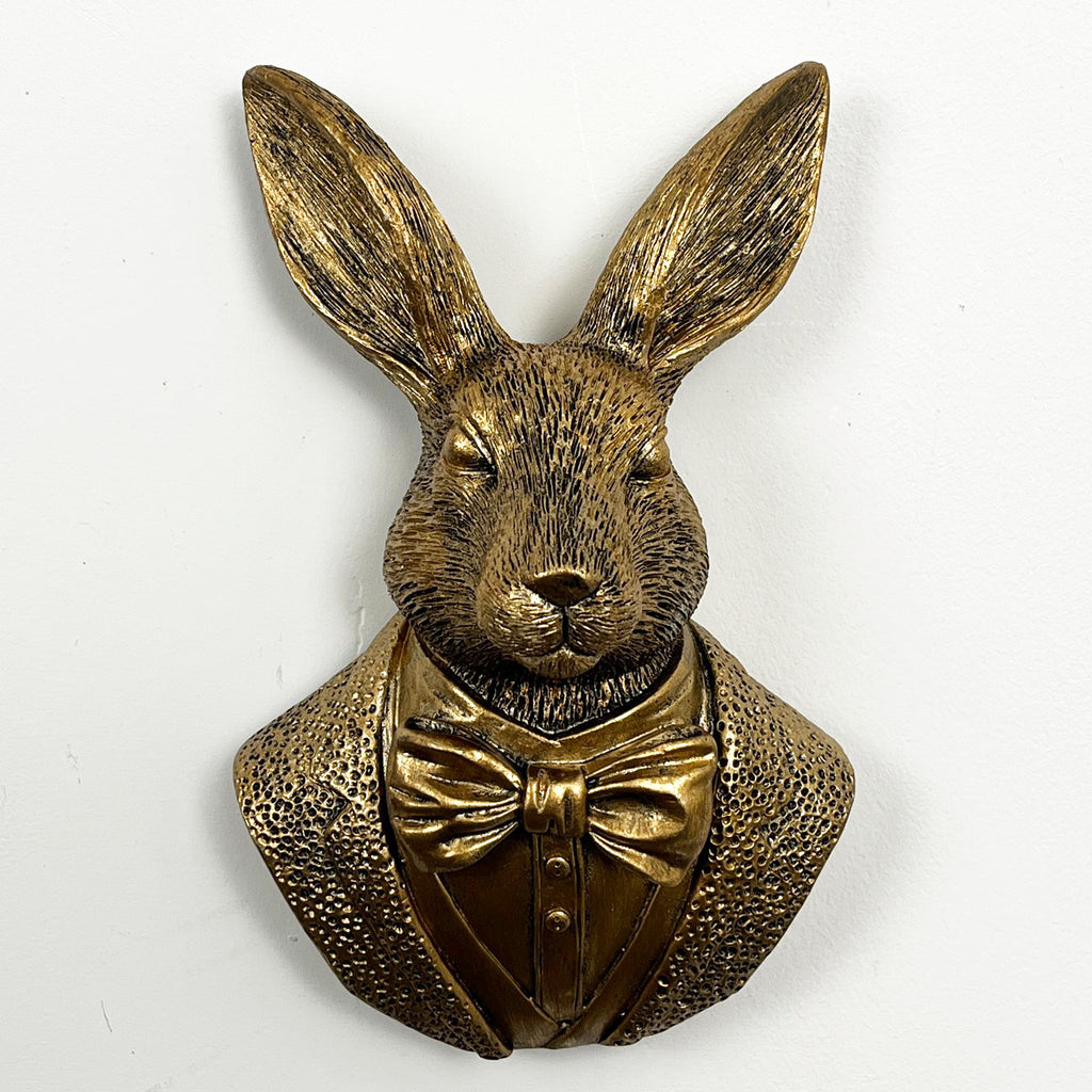 20.5cm Rabbit Bust Wall Decoration - Resin