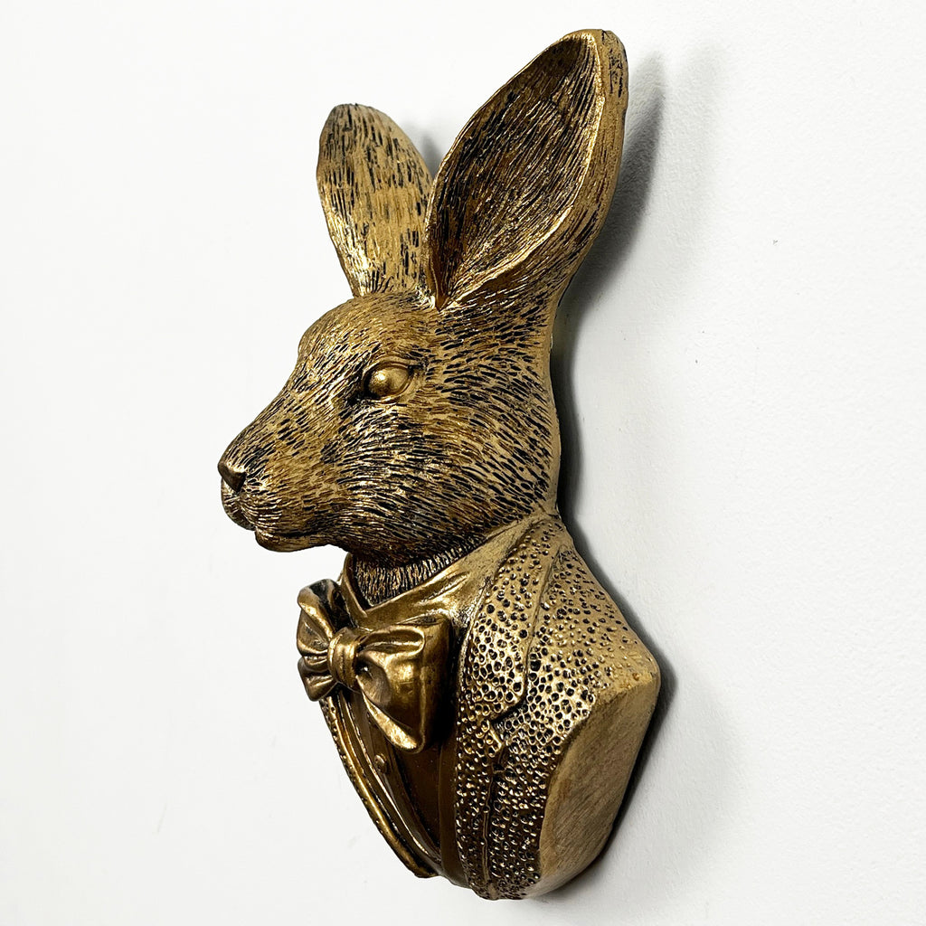 20.5cm Rabbit Bust Wall Decoration - Resin