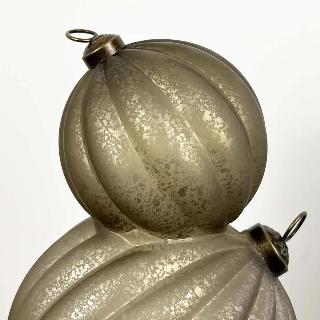 35.5cm Glass Light Up Baubles Ornament – Champagne