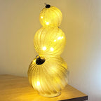 35.5cm Glass Light Up Baubles Ornament – Champagne