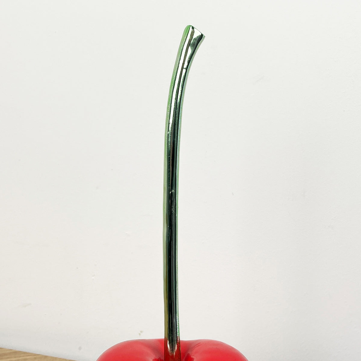 32.5cm Tall Modern Glossy Red Cherry Ornament - Resin