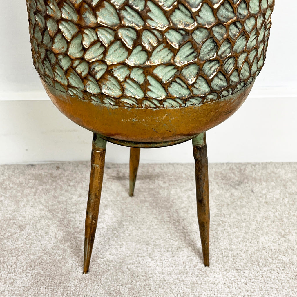 39.5cm Vintage Style Indoor Floor Planter – Gold