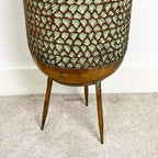 46cm Vintage Style Indoor Floor Planter – Gold