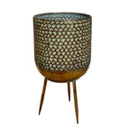 46cm Vintage Style Indoor Floor Planter – Gold