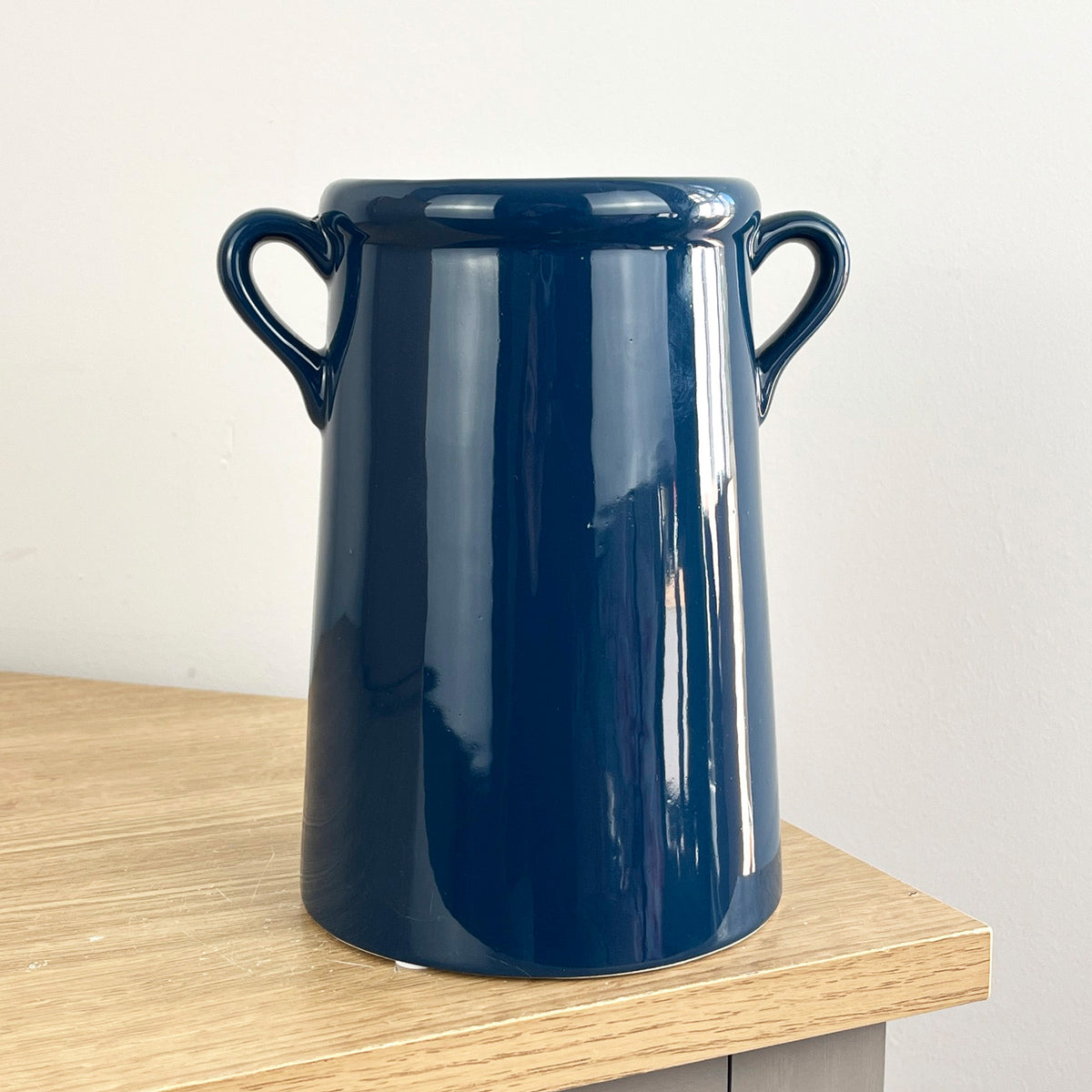 18cm Deep Blue Utensil Pot Holder Ceramic