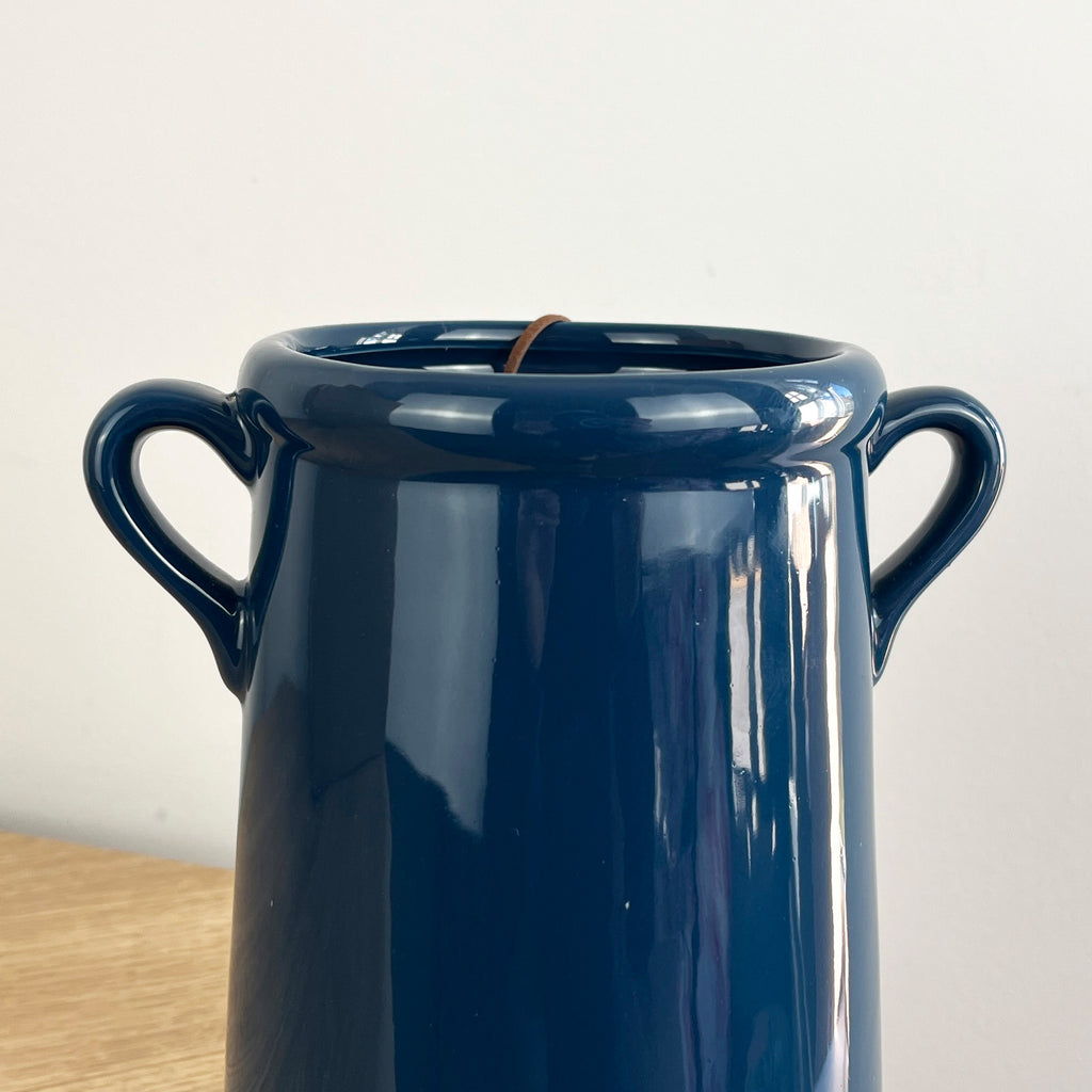 18cm Deep Blue Utensil Pot Holder Ceramic