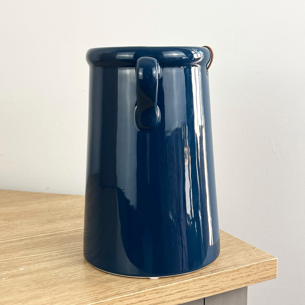 18cm Deep Blue Utensil Pot Holder Ceramic