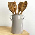 18cm Grey Utensil Pot Holder Ceramic