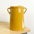 18cm Mustard Yellow Utensil Pot Holder Ceramic