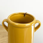 18cm Mustard Yellow Utensil Pot Holder Ceramic