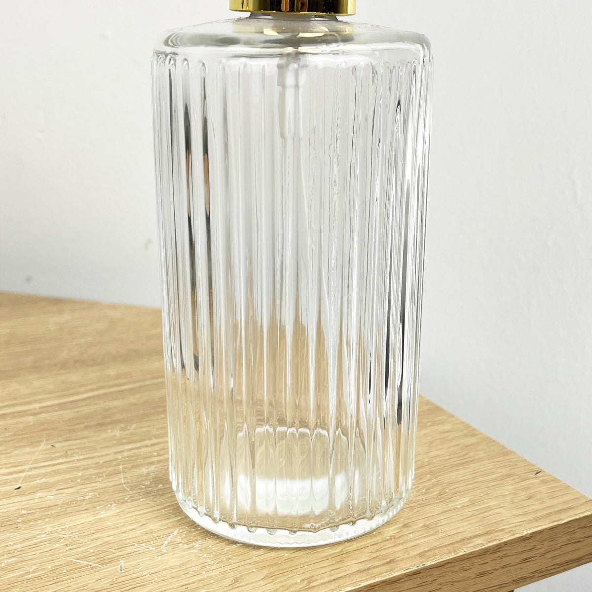 2 x 400ml Glass Lotion Dispenser with Pump - Clear