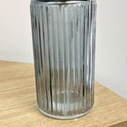 2 x 400ml Glass Lotion Dispenser with Pump - Grey